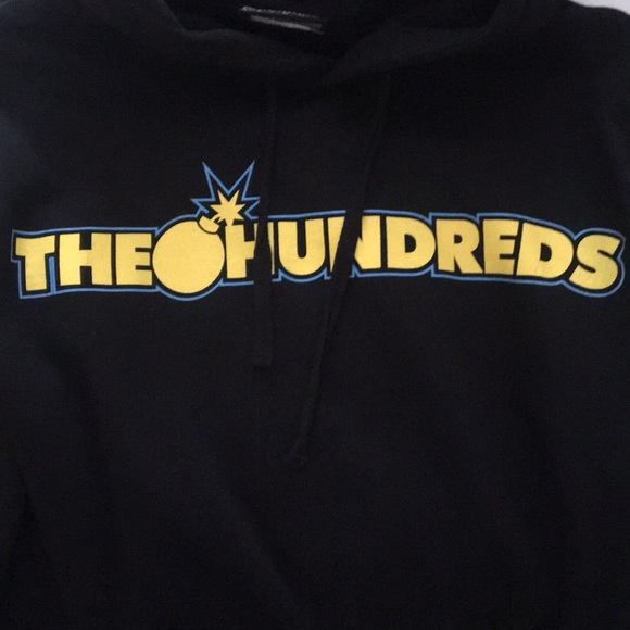 The Hundreds Bar Logo Black Hoodie Sweater Small - Picture 5 of 5